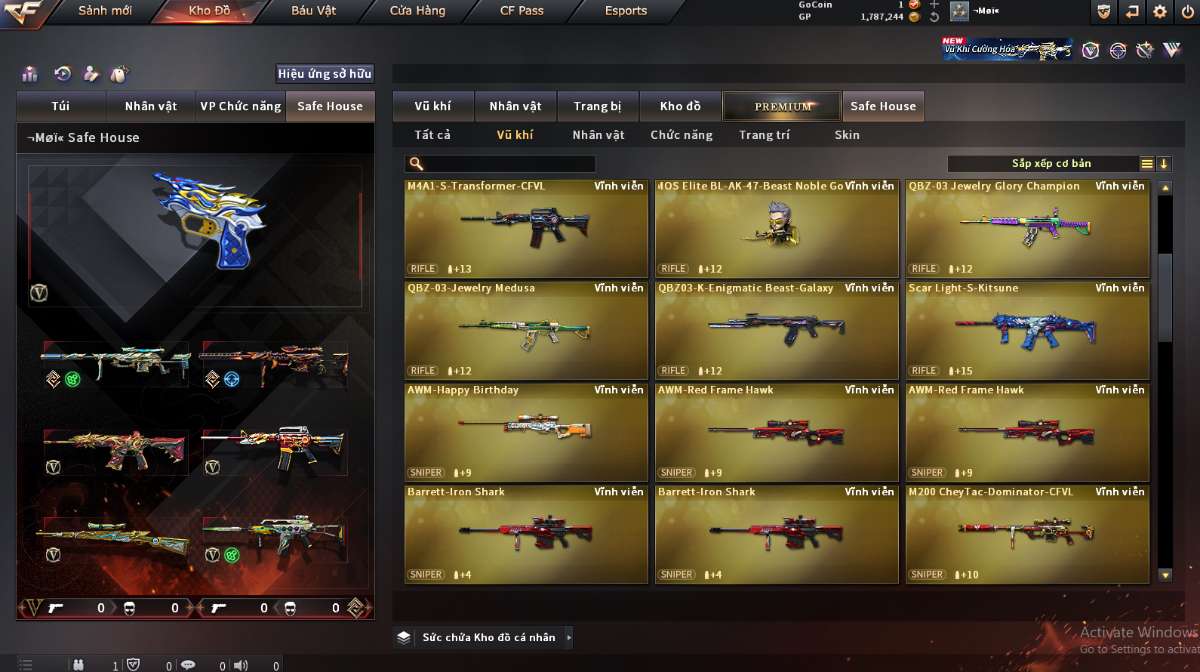 shop acc cf uy tin gia re